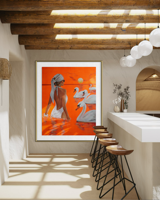 Modern Muse — A Quiet Encounter IILimited Edition Fine Art Giclée on Canvas