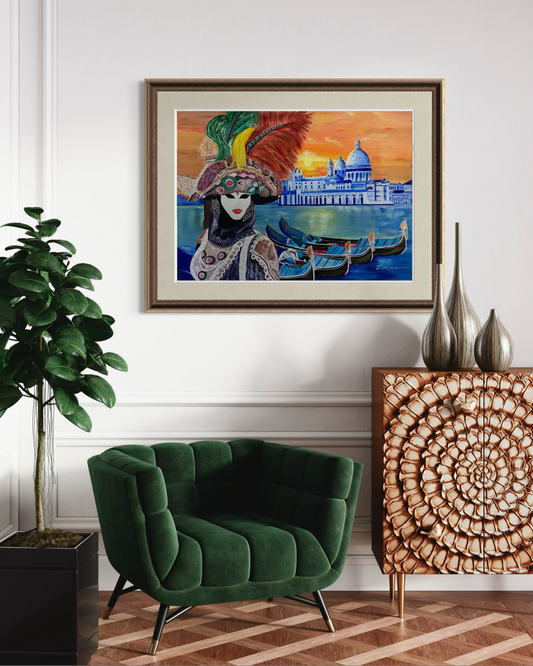 Venetian Mystery – Carnival Splendor at Sunset